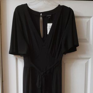 TORRID BLACK WIDE LEG STUDIO KNIT JUMPSUIT